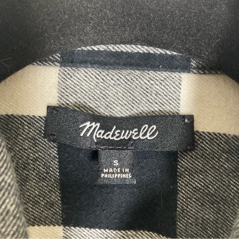 Madewell Women’s Shirt Black and White Casual Button Down Shirt Size S - Picture 8 of 15